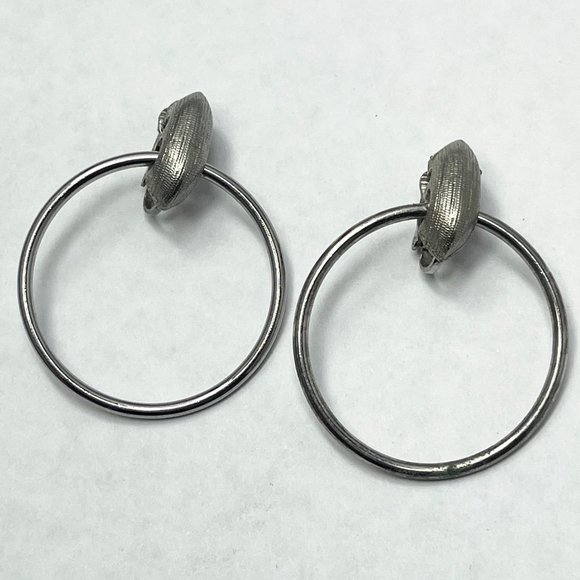 Vintage Jewelry Vintage Silver Hoop Earrings Poshmark